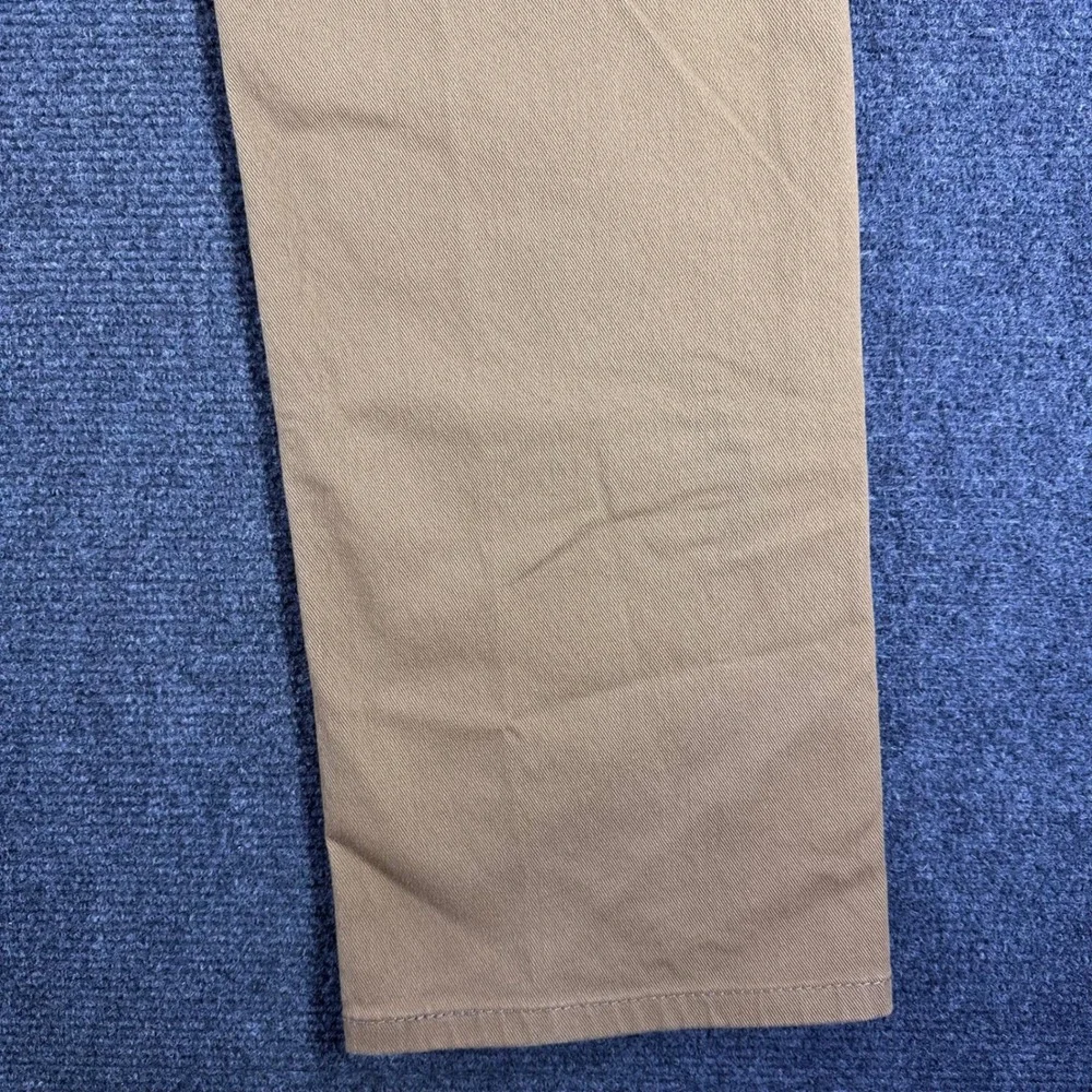 Levi's 513 Slim Straight Pants Mens 38x32 W38 L32 Tan Khaki Stretch Casual